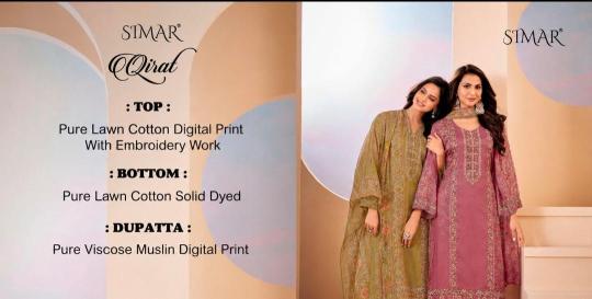 Glossy simar qirat cotton dress materials wholesale dealers